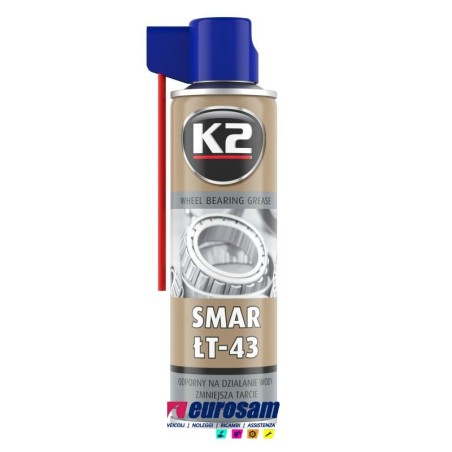 grasso spray lt 43 per cuscinetti industriali 400 ml k2 lt 43