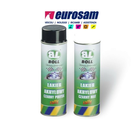 vernice spray rapida ritocchi vernice metallo plastica nero opaco boll