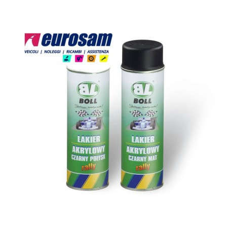 vernice spray rapida ritocchi vernice metallo plastica nero lucido boll