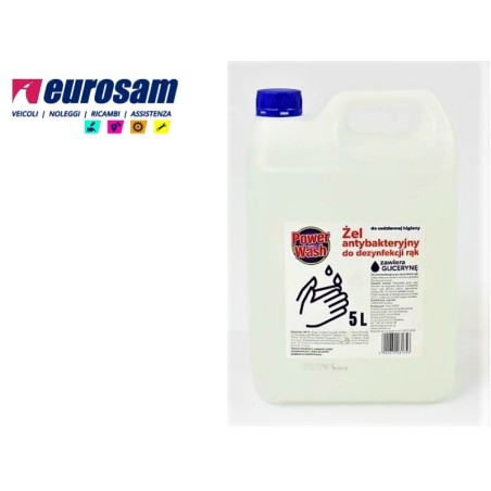 gel igienizzante disinfettante mani elimina batteri virus 5 lt