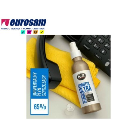 spray disinfettante ufficio superfici interni auto 65% etanolo 150ml k2 corotol ultra