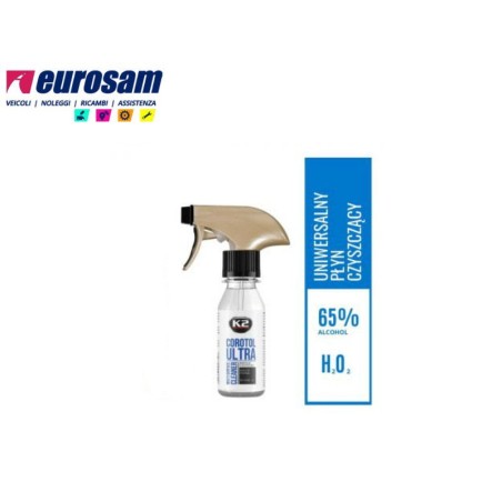 spray disinfettante superfici interni ufficio auto 65% etanolo 100 ml k2 corotol ultra