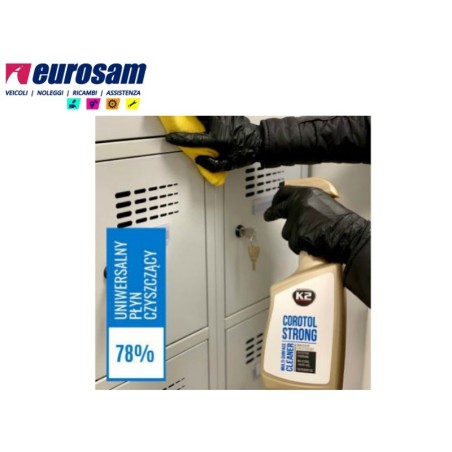 spray disinfettante superfici interni ufficio auto 69% etanolo + 9% ipa 770 ml k2 corotol strong