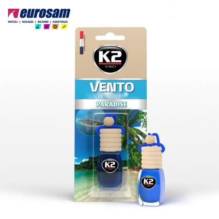 boccetta profumo auto autocarro 8 ml k2 vento
