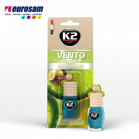 boccetta profumo auto autocarro 8 ml k2 vento