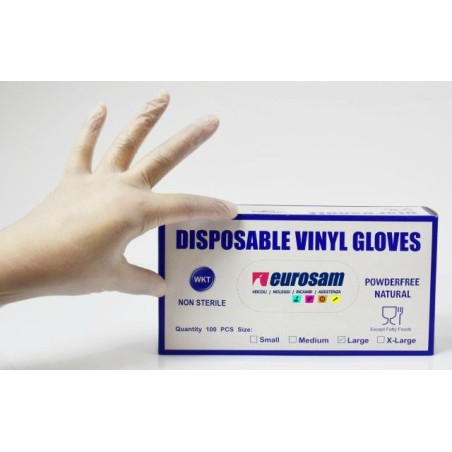 guanti in vinile protettivi protezione trasparente 100 pezzi taglia l