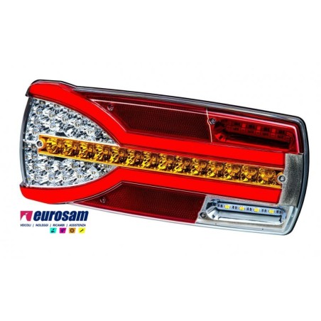 fanale posteriore sx led/neon 12/24v 6 posizioni universale autocarro veicoli commerciali