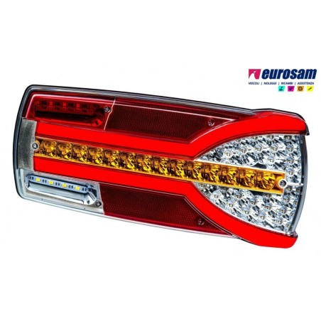 fanale posteriore dx led/neon 12/24v 6 posizioni universale autocarro veicoli commerciali
