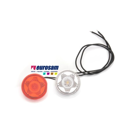 kit ricambio fanalino a led bianco-rosso 12/24v tipo w21