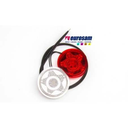 kit ricambio fanalino a led bianco-rosso 12/24v tipo w21