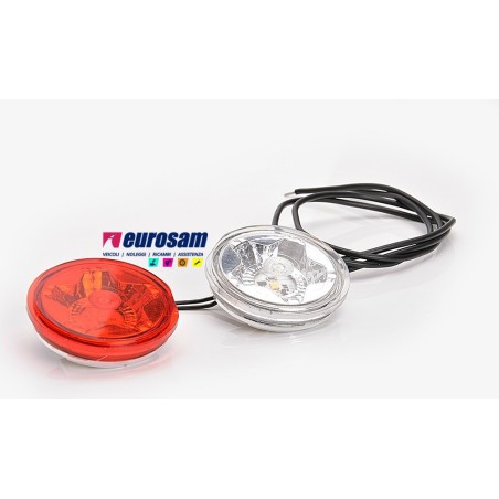 kit ricambio fanalino a led bianco-rosso 12/24v tipo w21