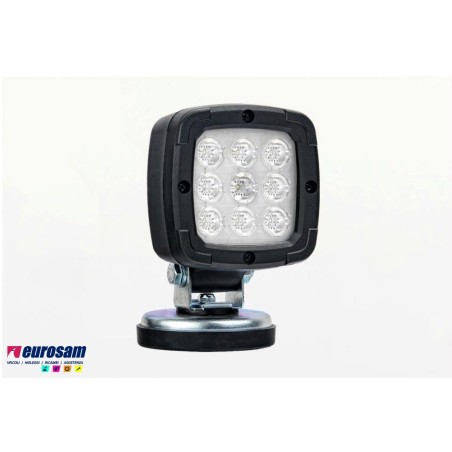 faro da lavoro led 12/24v 6000k con supporto magnetico,ingresso accendisigari