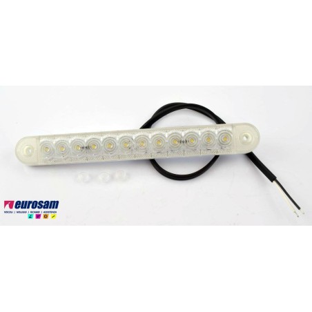 striscia luce ingombro led 12/24v bianca universale