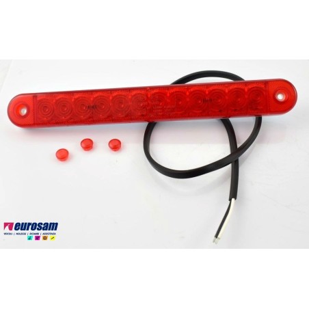 striscia luce ingombro led 12/24v rosso universale