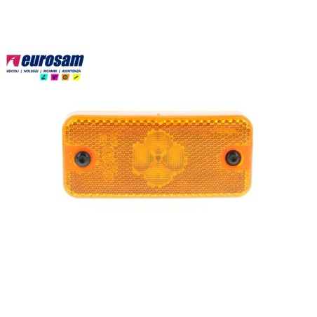 fanalino ingombro incasso arancio a led iveco stralis trakker