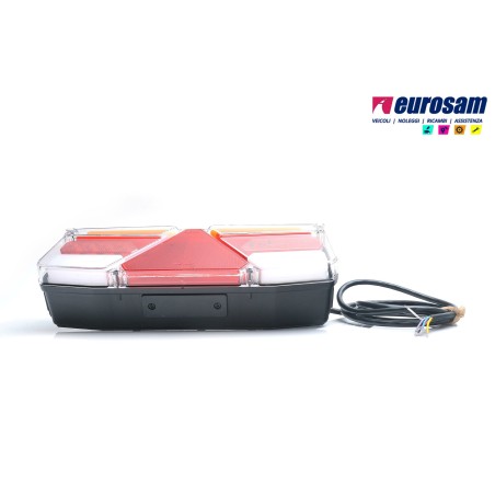 fanale post dx led neon universale rimorchio 12/24v