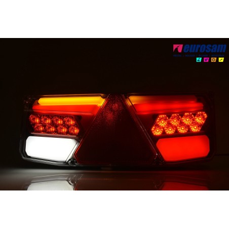fanale post dx led neon universale rimorchio 12/24v