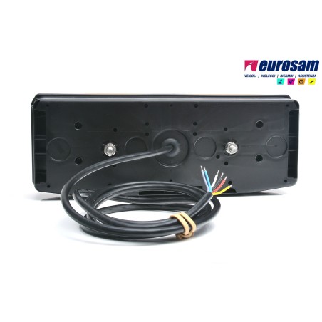fanale post dx led neon universale rimorchio 12/24v
