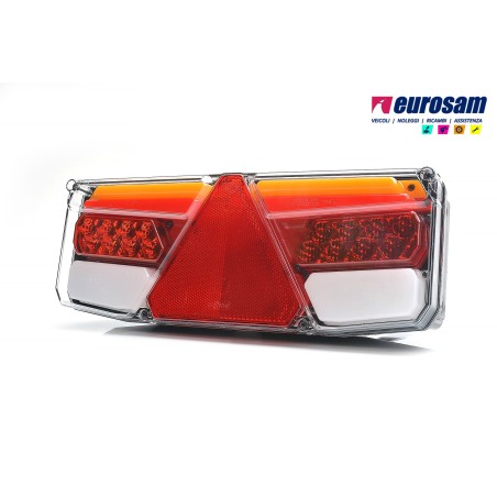 fanale post dx led neon universale rimorchio 12/24v