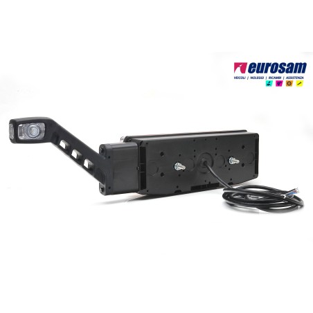 fanale post dx led neon universale rimorchio 12/24v c/ingombro