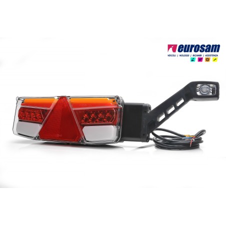 fanale post dx led neon universale rimorchio 12/24v c/ingombro