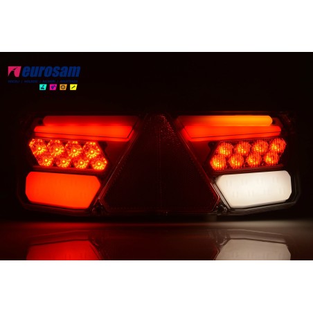 fanale post sx led neon universale rimorchio 12/24v