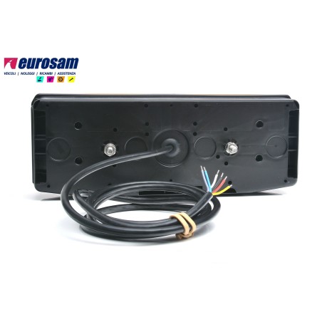 fanale post sx led neon universale rimorchio 12/24v