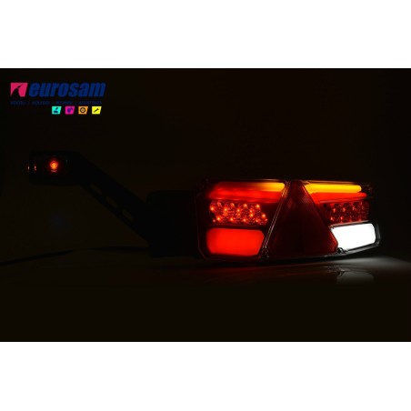 fanale post sx led neon universale rimorchio 12/24v c/ingombro