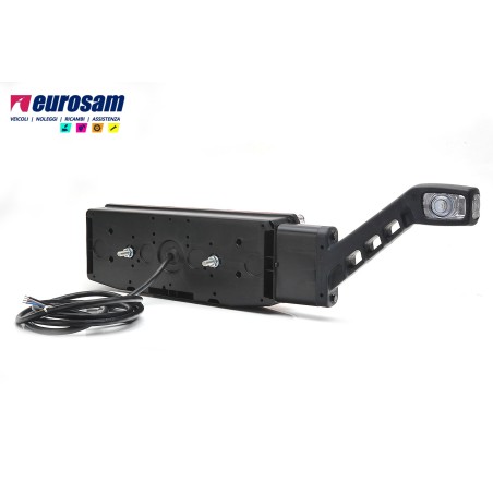 fanale post sx led neon universale rimorchio 12/24v c/ingombro