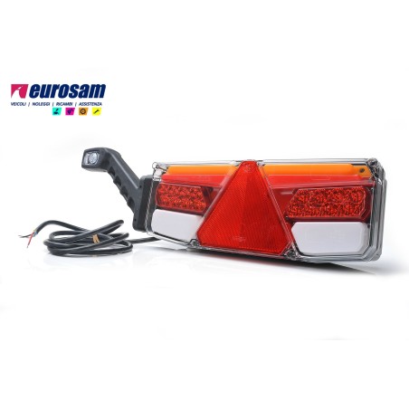 fanale post sx led neon universale rimorchio 12/24v c/ingombro