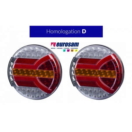 fanale posteriore led dx/sx 12/24v 4 funzioni horpol