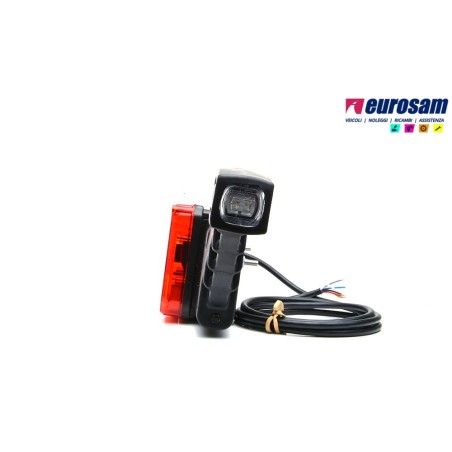 fanale post dx led universale rimorchi 12/24v 7 funzioni c/ingombro
