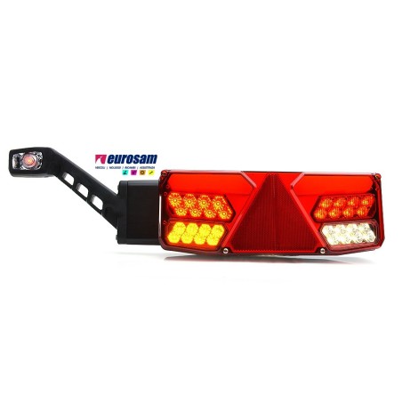 fanale post sx led universale rimorchi 12/24v 7 funzioni c/ingombro