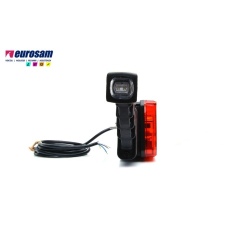fanale post sx led universale rimorchi 12/24v 7 funzioni c/ingombro