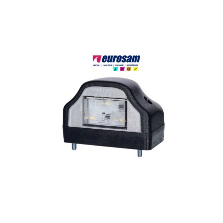 fanalino targa a led 24 volts nero dx-sx