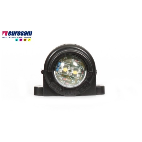 fanalino targa universale led 12/24v nero