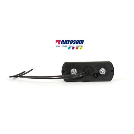 fanalino targa universale led 12/24v nero