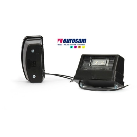 fanalino targa universale led 12/24v universale nero