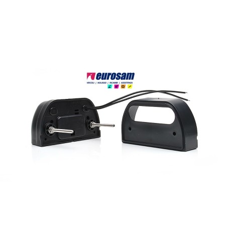 fanalino targa universale 3 led 12/24v nero