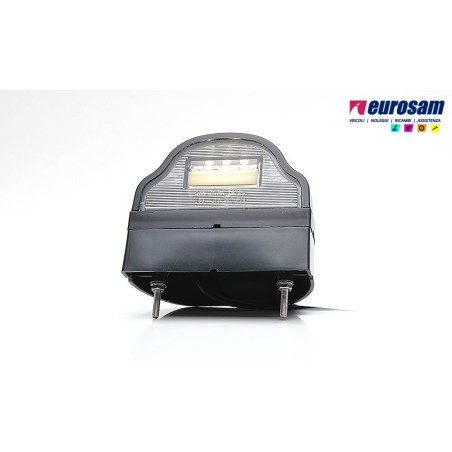 fanalino targa universale 3 led 12/24v nero