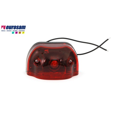fanalino targa universale 2 led 12/24v rosso