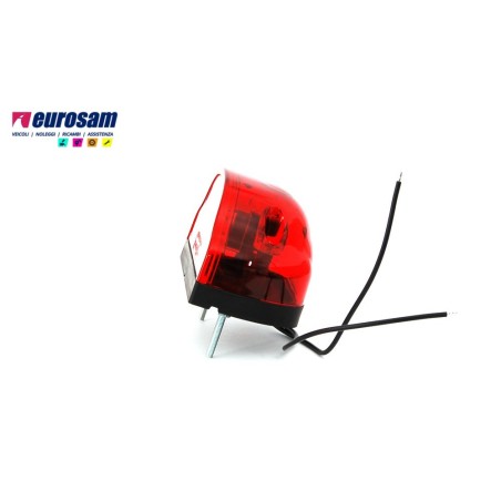 fanalino targa universale 2 led 12/24v rosso