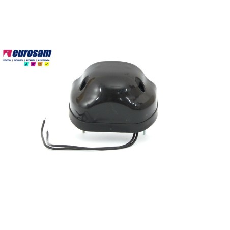 fanalino targa universale 2 led 12/24v nero