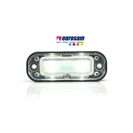 fanalino targa universale 2 led 12/24v