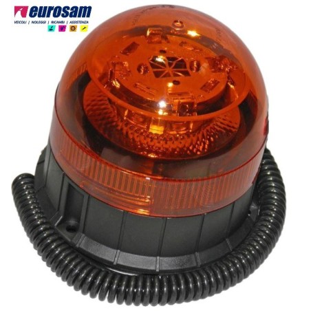 lampeggiante a led 12/24v h.125 magnetico connessione cavo sigari universale