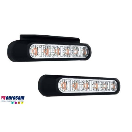 fanalino stroboscopico intermittente 12/24/36v 6 led arancione