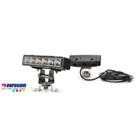 faretto a 6 led orizzontale 12/24v universale 1000 lm