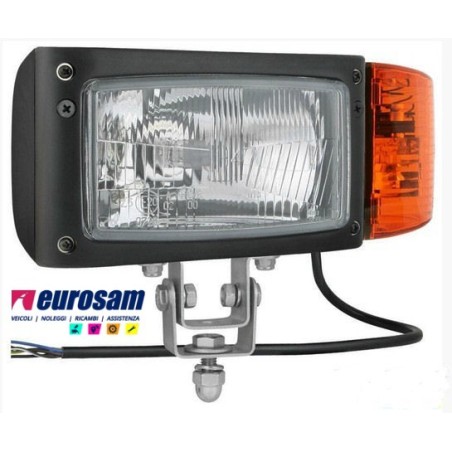 kit proiettore faro indicatore direzione posizione sx universale 12/24v