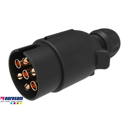 spina corrente 7 poli 12v iso 1724 tipo n plastica