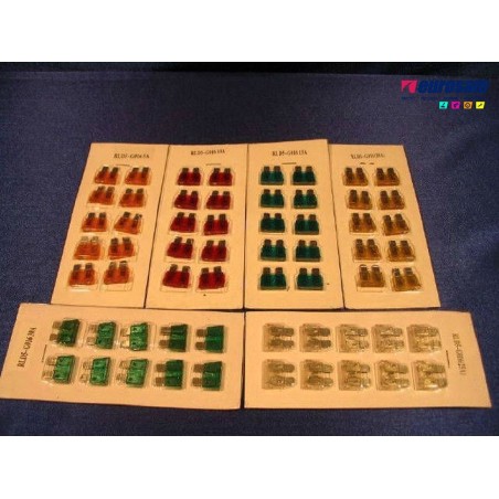 kit fusibili 25 ampere plastica - 10 pezzi